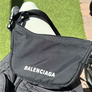 balenciaga wheel small sling bag